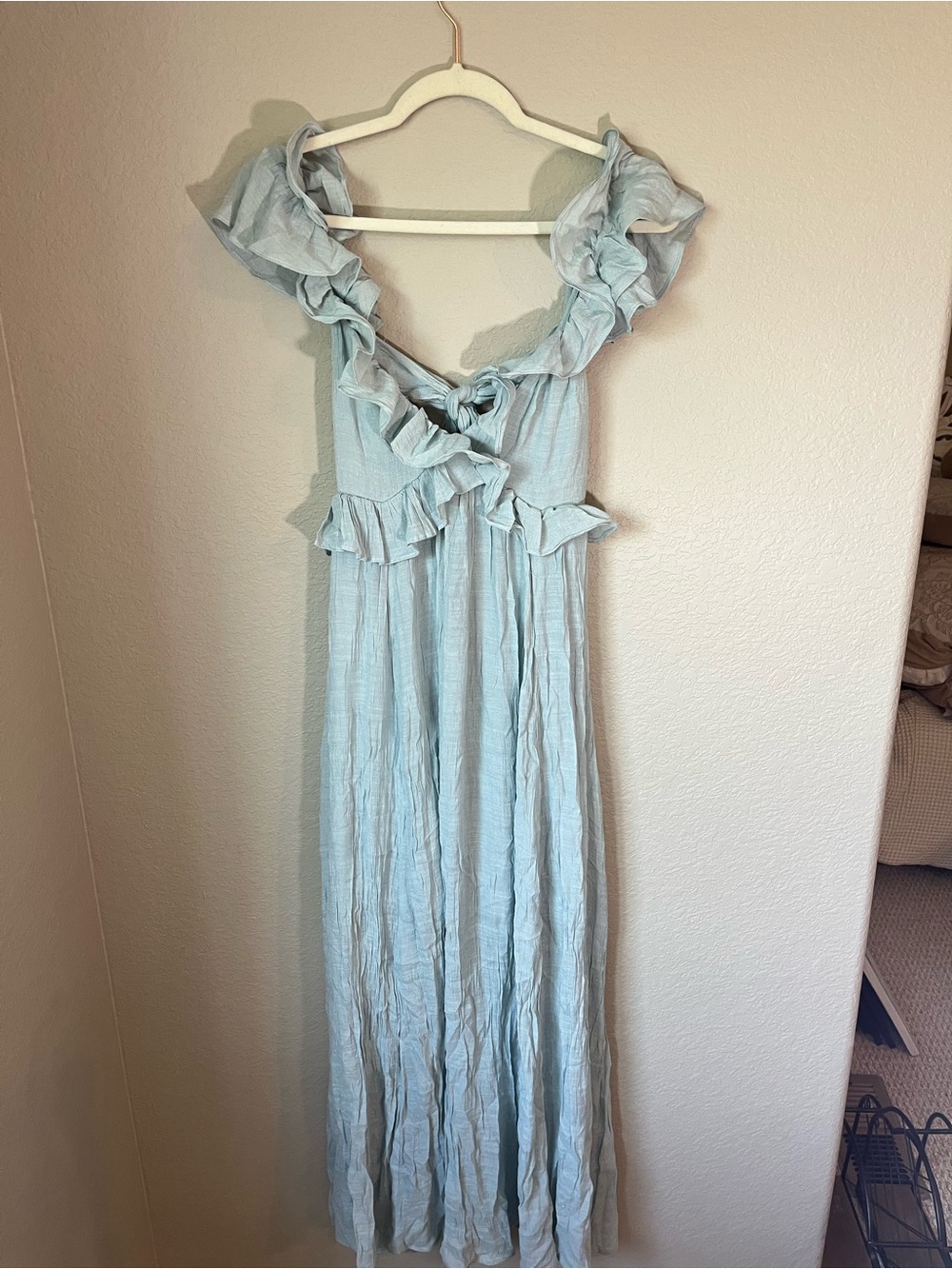 Cottagecore Boho Beach Resort Maxi Dress - Small - Romantic - Flowy - Coastal